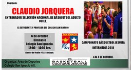 Invitación - Charla Claudio Jorquera, Entrenador de la Selección Nacional de Básquetbol Adulto.