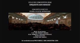 Ciclos de Conciertos 2018 - Presentación Orquesta San Ignacio, Primer Ciclo de Aprendizaje