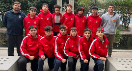 Equipo de Básquetbol, categoría infantil, rumbo a Puerto Montt.