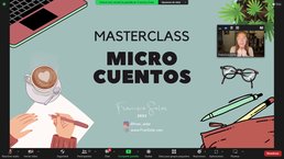 Clase magistral de microcuento junto a Francisca Solar-.