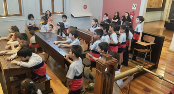 Estudiantes de 1° Básico asistieron al Museo de la Educación Gabriela Mistral