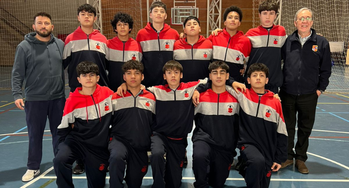 Selección intermedia de Básquetbol  rumbo al Campeonato Jesuita de Baloncesto en Concepción.