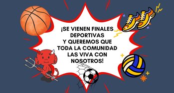 ¡Se vienen las finales deportivas... y queremos que toda la comunidad las viva con nosotros!