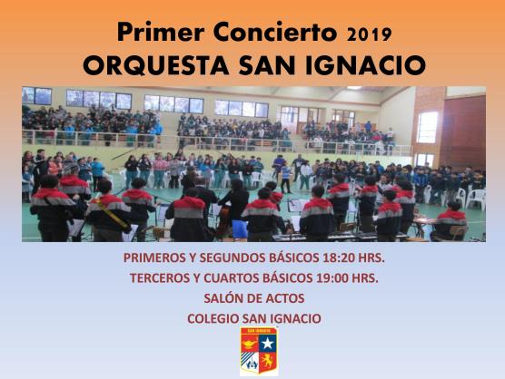 Concierto Orquesta San Ignacio para 1º-2º- 3º y 4º Básico
