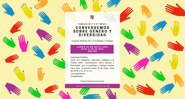 Charla Online Conversemos sobre Género y Diversidad - Familias de I° a IV° Medio